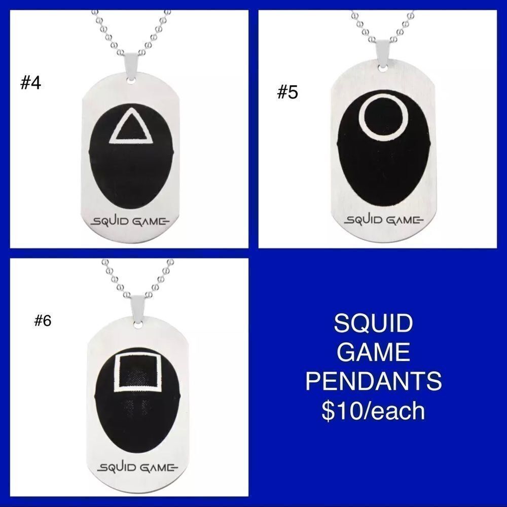 SQUID GAME PENDANT NWT